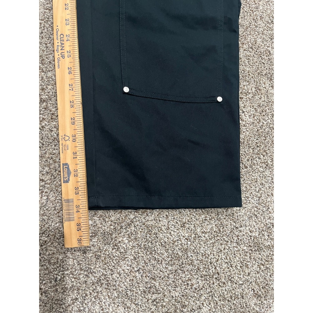 BoohooMAN Tall Relaxed Twill Carpenter Trousers Black Mens 40 - Picture 3 of 9